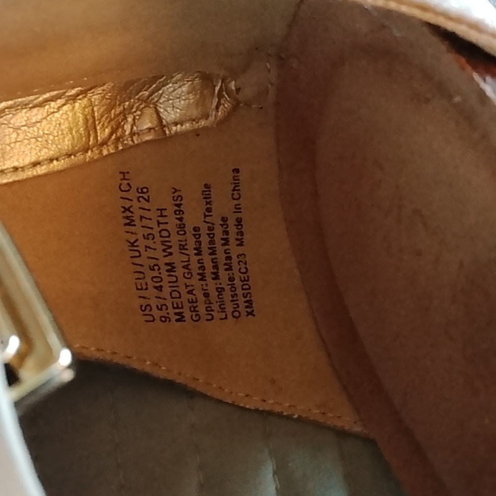 Kenneth Cole Tan Ankle Strap Sandals 9.5 Med - Picture 13 of 16